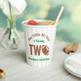 All-Star Football 2e verjaardag Papieren Bekers