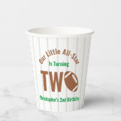 All-Star Football 2e verjaardag Papieren Bekers (Voorkant)