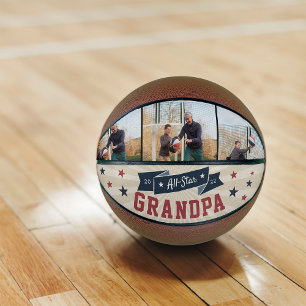 All-Star Grandpa Custom Photo Basketbal