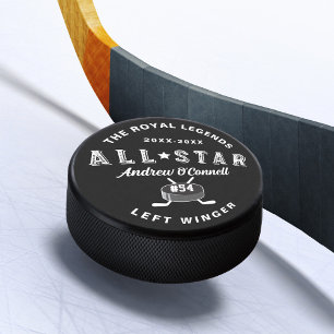 All-Star Hockey League Speler Naam Nummer Positie Hockey Puck