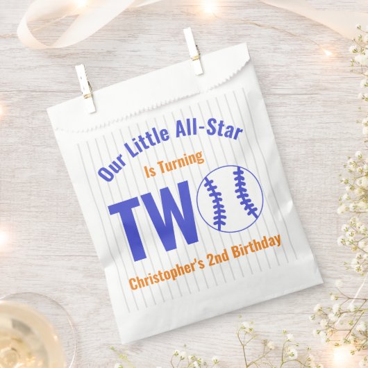 All-Star Honkbal 2e Verjaardag Bedankzakje (Geknipt)