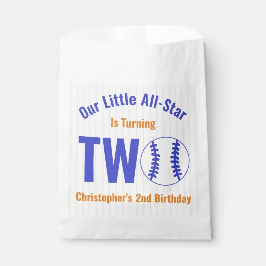 All-Star Honkbal 2e Verjaardag Bedankzakje (Voorkant)