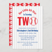 All-Star Honkbal 2e Verjaardag Kaart (Voorkant / Achterkant)