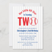 All-Star Honkbal 2e Verjaardag Kaart (Voorkant)