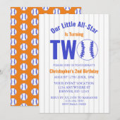 All-Star Honkbal 2e Verjaardag Kaart (Voorkant / Achterkant)