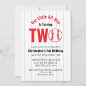 All-Star-honkbal 2e verjaardag Kaart (Voorkant)