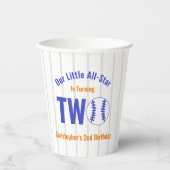 All-Star Honkbal 2e Verjaardag Papieren Bekers (Voorkant)