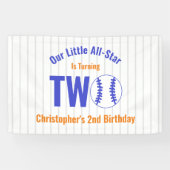 All-Star Honkbal 2e Verjaardag Spandoek (Horizontaal)