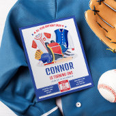 All Star Honkbal Budget Uitnodiging Verjaardag