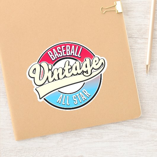 All Star-honkbal logo Sticker (Notitieboek)