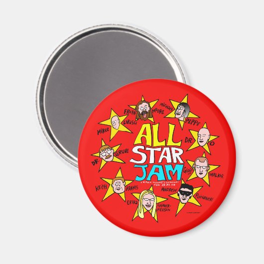 All-Star Jam magnet (Voorkant / Achterkant)