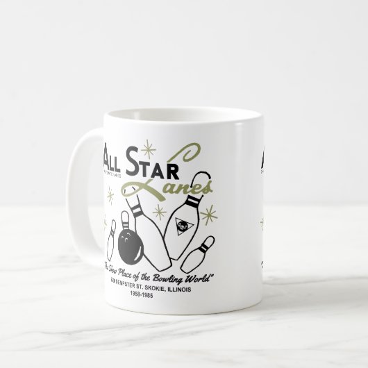 All Star Lanes, Skokie, Illinois Koffiemok (Voorkant links)