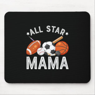 All Star Mama Van De Verjaardagsjongen Sketll Voet Muismat