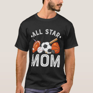 All Star Moeder Van De Verjaardag Jongen Sketll Vo T-shirt