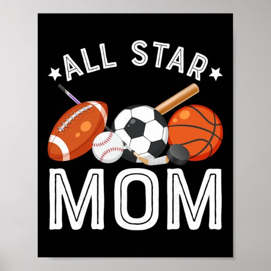 All Star Moeder Van De Verjaardagsjongen Sketll Vo Poster (Voorkant)