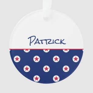 All Star NAAM Sportteam Rood Wit Blauw Awards Ornament