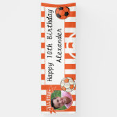 All Star Occasion Soccer Banner - Oranje (Verticaal)