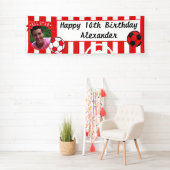 All Star Occasion Soccer Banner - Rood en wit (Insitu)
