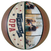 All-Star Opa Custom Photo Grandpa Basketbal (Verticaal)