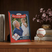 All Star Papa Custom Baseball Kaart Foto Keepsake Fotoplaat
