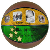 All Star Papa Groen en Goud Basketbal (Voorkant)