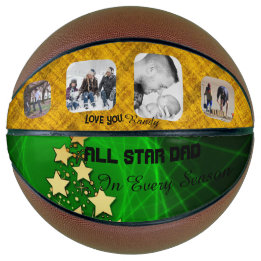 All Star Papa Groen en Goud Basketbal