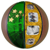 All Star Papa Groen en Goud Basketbal (Verticaal)