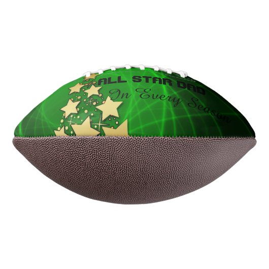 All Star Papa Groen en Goud Basketbal American Football (Gedraaid 90)