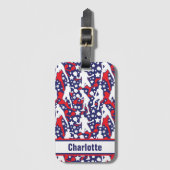 All star pickleball (VS) met naam Bagagelabel (Voorkant (verticaal))