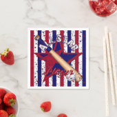 All-Star Player, alle spelers-Striped Papierluiers Servet (Insitu)