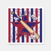 All-Star Player, alle spelers-Striped Papierluiers Servet (Voorkant)