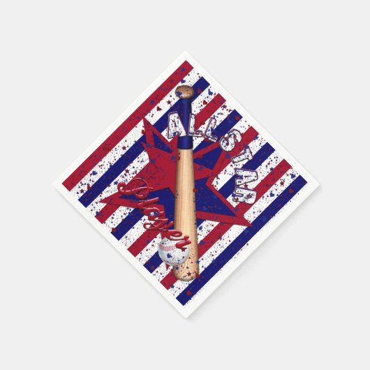 All-Star Player, alle spelers-Striped Papierluiers Servet (Hoek)