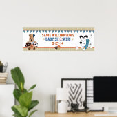 All-Star Puppies Baby shower Banner Poster (Thuiskantoor)