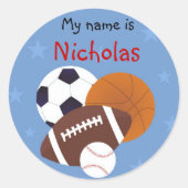 All-Star Ronde Sticker (Voorkant)