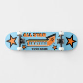 All Star Skaters JOUW NAAM gepersonaliseerd Persoonlijk Skateboard (Horizontaal)