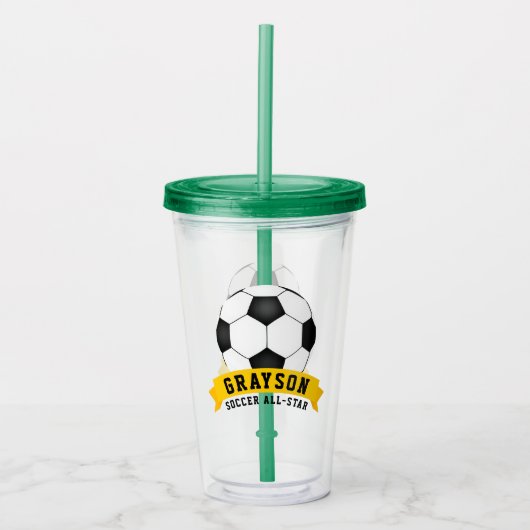 All-Star Soccer Acryl Drinkbeker (Voorkant)