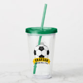 All-Star Soccer Acryl Drinkbeker (Achterkant)