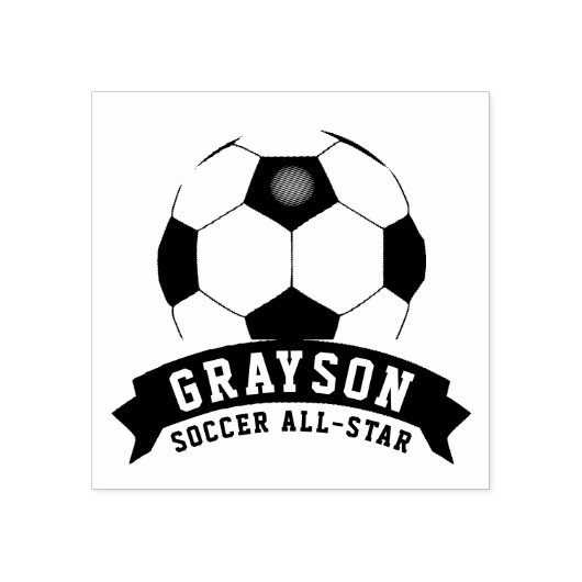 All-Star Soccer Rubberstempel (Afrduk)