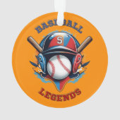 All-Star Spirit: Klassieke Baseball Essentials Spo Ornament (achterkant)