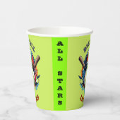 All-Star Spirit: Klassieke Baseball Essentials Spo Papieren Bekers (Links)