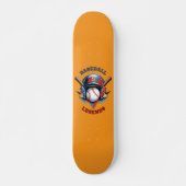 All-Star Spirit: Klassieke Baseball Essentials Spo Persoonlijk Skateboard (Voorkant)