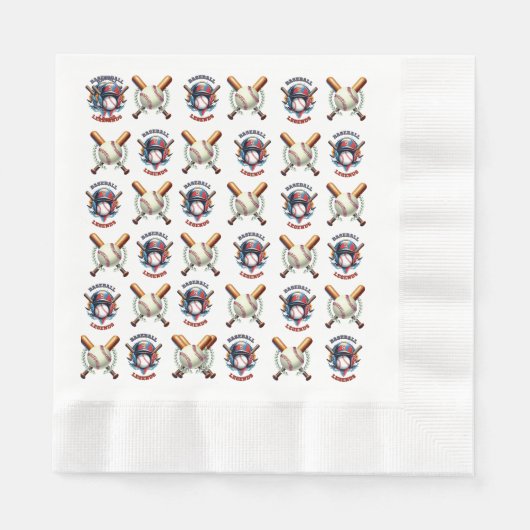 All-Star Spirit: Klassieke Baseball Essentials Spo Servet (Voorkant)