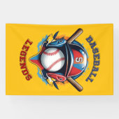 All-Star Spirit: Klassieke Baseball Essentials Spo Spandoek (Horizontaal)
