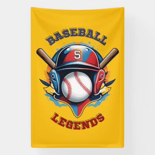 All-Star Spirit: Klassieke Baseball Essentials Spo Spandoek (Verticaal)