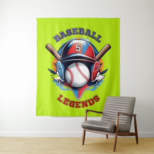 All-Star Spirit: Klassieke Baseball Essentials Spo Wandkleed (In situ)