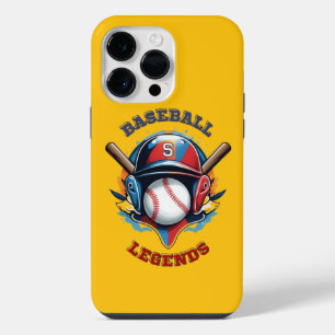 All-Star Spirit: Klassieke Honkbal Essentials Spor iPhone 14 Pro Max Hoesje