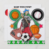 All Star Sport Banket / Evenement Kaart (Voorkant / Achterkant)