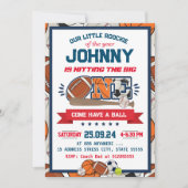 All Star Sport Eerste Uitnodiging Verjaardag (Voorkant)