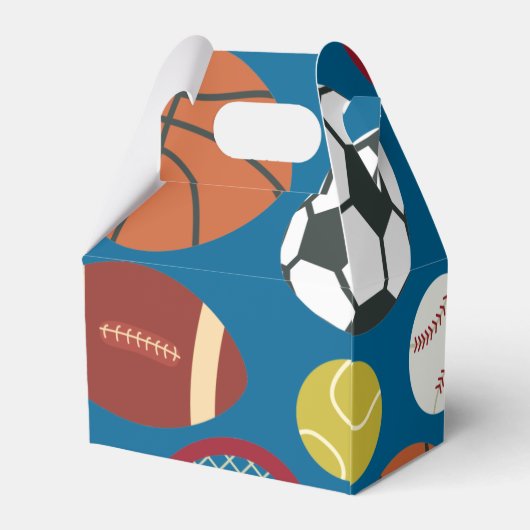 All-Star Sport First Birthday Treat Box Bedankdoosjes (Achterkant)