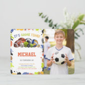 All Star Sport Foto Uitnodigingen (Staand voorkant)